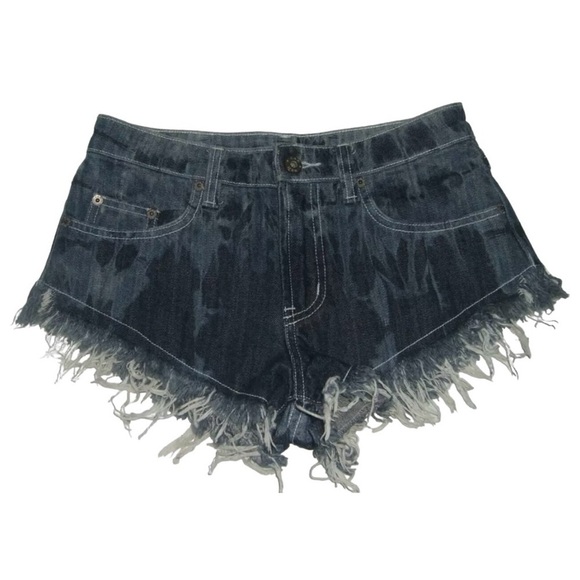 Carmar Shorts LF Bleached Short Festival ALT e-girl Grunge Booty Cut Off Dukes - Picture 9 of 16